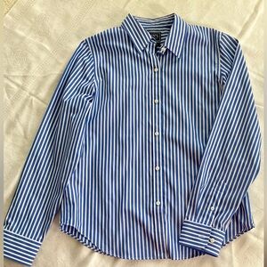 Chaps striped cotton button up